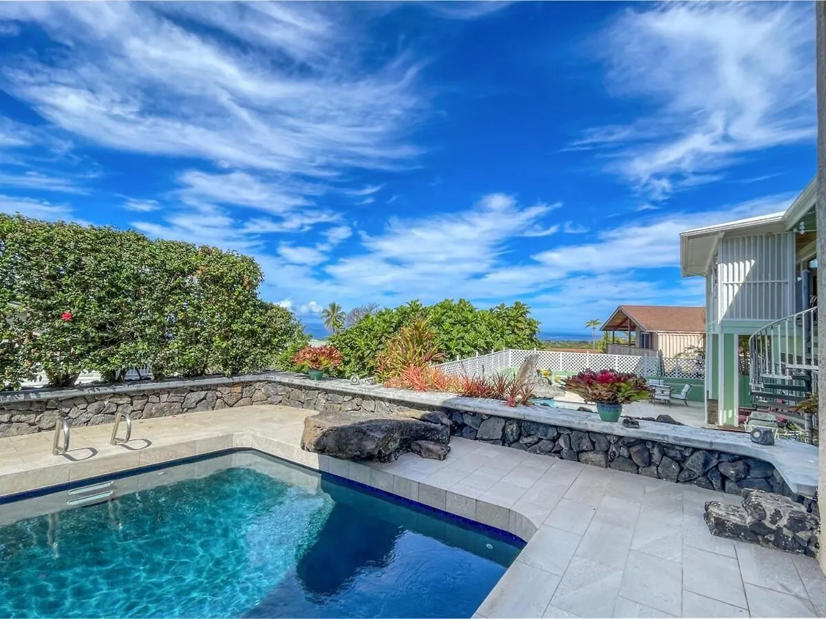 Hawaiian Escape With Pool Expansive Lanai Stunning Sunset Views Villa Kailua-Kona
